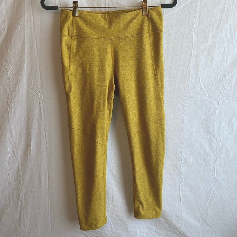 outdoor voices capri length yellow leggings high waisted